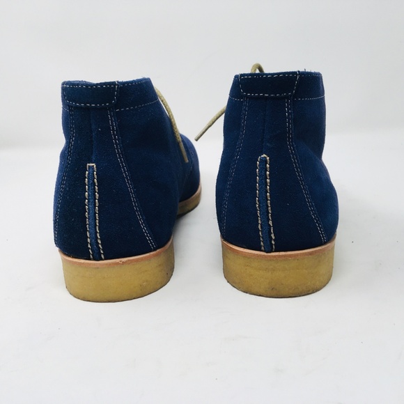 Johnston & Murphy blue suede chukka Hayden 9 EUC - Picture 5 of 7
